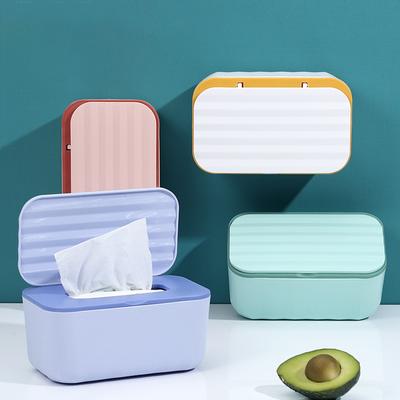 Sitztyp/Wandmontage Mehrzweck-Taschentuchbox Feuchttücherspender mit Staubdeckel Serviettenpapierhülle Box Home Car Serviettenhalter
