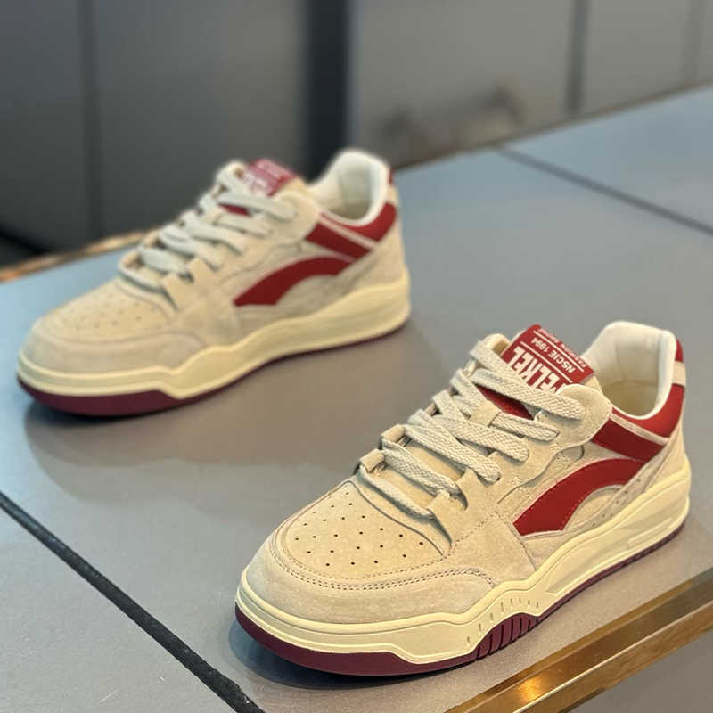 New Retro Platform Casual Board Shoes Men's Youth Low-top Sports Men's Shoes Lace-up Students Four-season Breathable Trendy Shoes