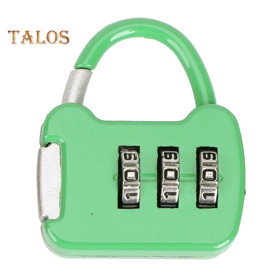 

3-значний комбінований парольний замок Простий у використанні багатоцільовий навісний замок для рюкзака Портативний міні-замок з паролем для носіння зелений