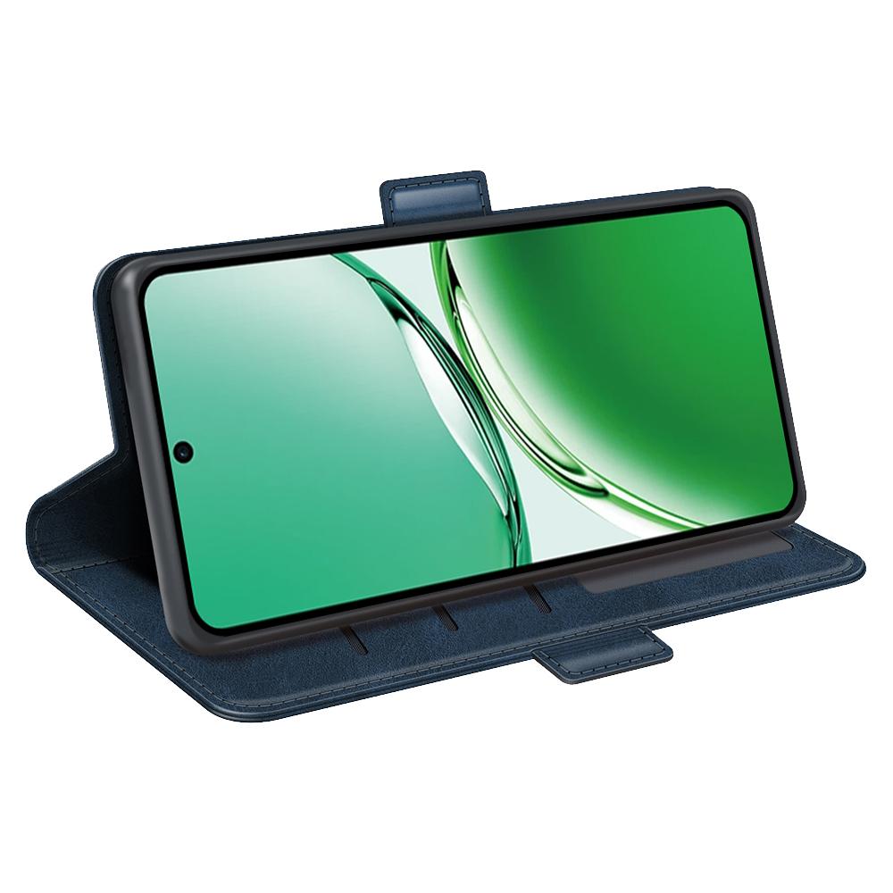 For Oppo Reno12 F 5G Case Calf Texture Leather Stand Wallet Phone Cover