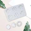 Holiday 6 Cavities Shamrocks Silicones Molds for Patricks Day Irish Theme Molds Keychain Pendant Jewelry Making Moulds