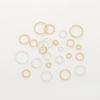14K Gold Filled Twist Ring for Jewelry Making - Closed/Open Threaded Design Spacer