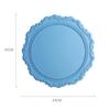 Silicone Placemat Round Flower Coffee Dinner Table Mat 34CM Embossed Coaster Heat Resistant Kitchen Tableware Dining Mat