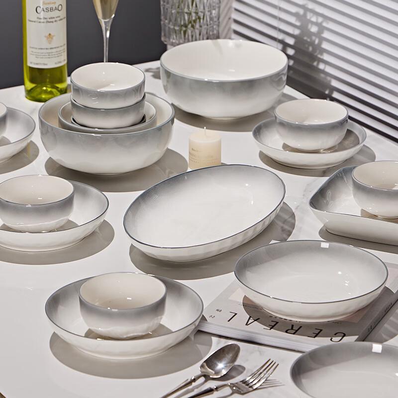 ZISIZ Stone Pattern Ceramic Soup Bowl