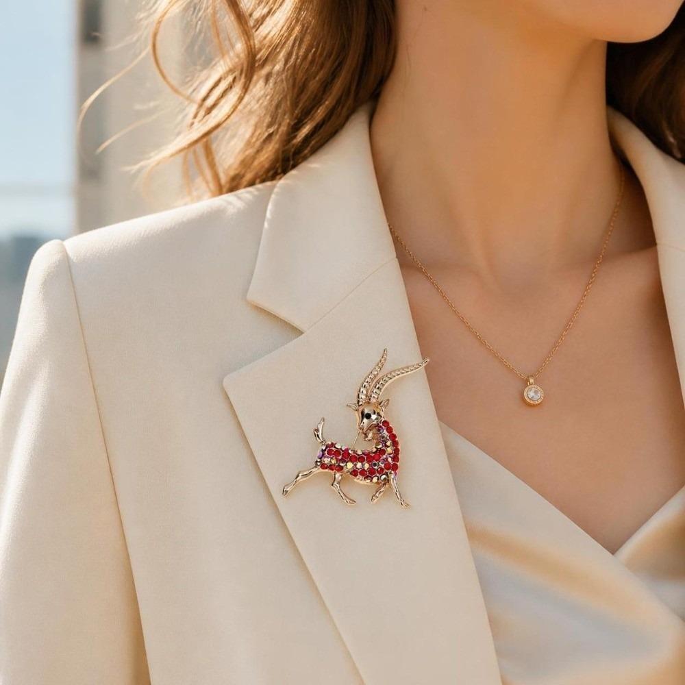 Alloy Animal Series Brooch Korean Style Sheep Lapel Pin Lapel Collar Scarf Decoration