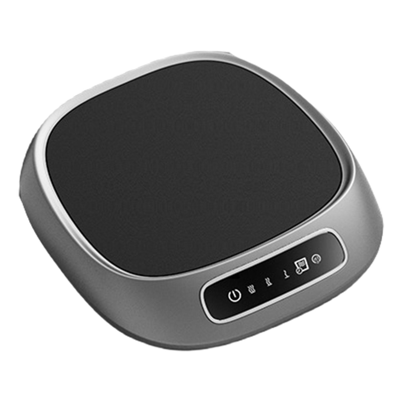 

Подогреватель для кофейной кружки для стола с 3 температурными режимами Электрическая нагревательная плита для напитков Нагревательная подставка для офисного или домашнего использования темно серый