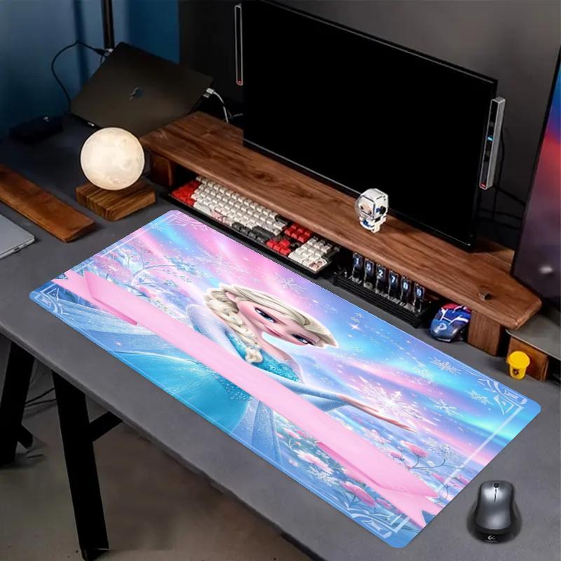 Frozen Print Mouse Pad, Anti‑Slip Desktop keyboard Mat, for PC Laptop Gaming Working Daily Use, Cool Festival Birthday Gift