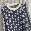 High-Quality Heavy Duty 3D Jacquard Monogram Logo Round Neck Sweater