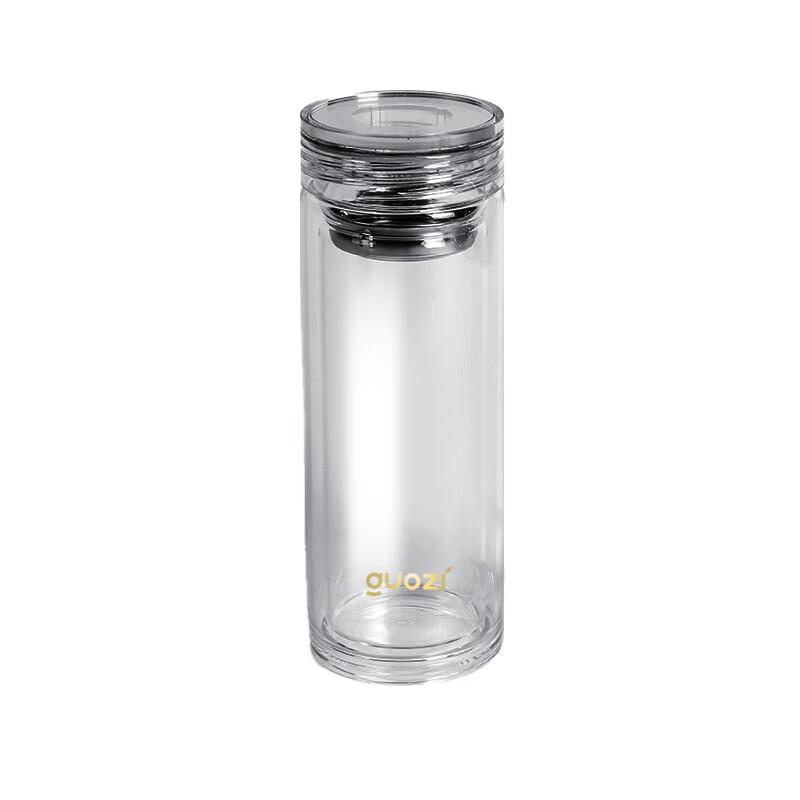 GUOZI GZ-YZ003 Crystal Double-Layer Glass Cup
