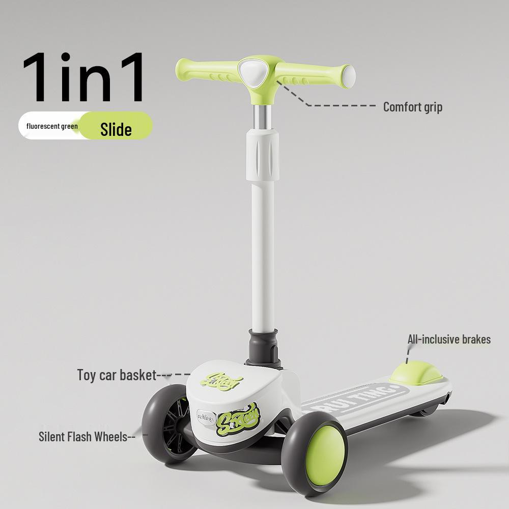 Многофункциональный детский самокат 2025: Трехколесный велосипед-ходунки 6-в-1 для детей от 1 до 3 лет