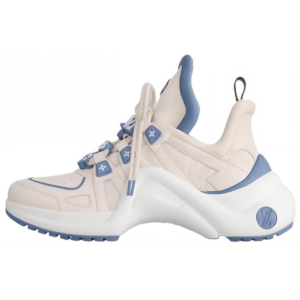 Louis Vuitton Archlight Low Top Casual Shoes Women's White Blue 1AD28F