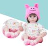 Lifelike Movable Reborn Baby Doll Silicone Realistic Newborn Baby Infant Sleeping Cloth Dressed Mini Doll for Kids