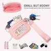 1Pc Lightweight adjustable messenger fanny pack with zip closure - Portable clips and wristbands for travel, running, dog walking, exercise - Unisex