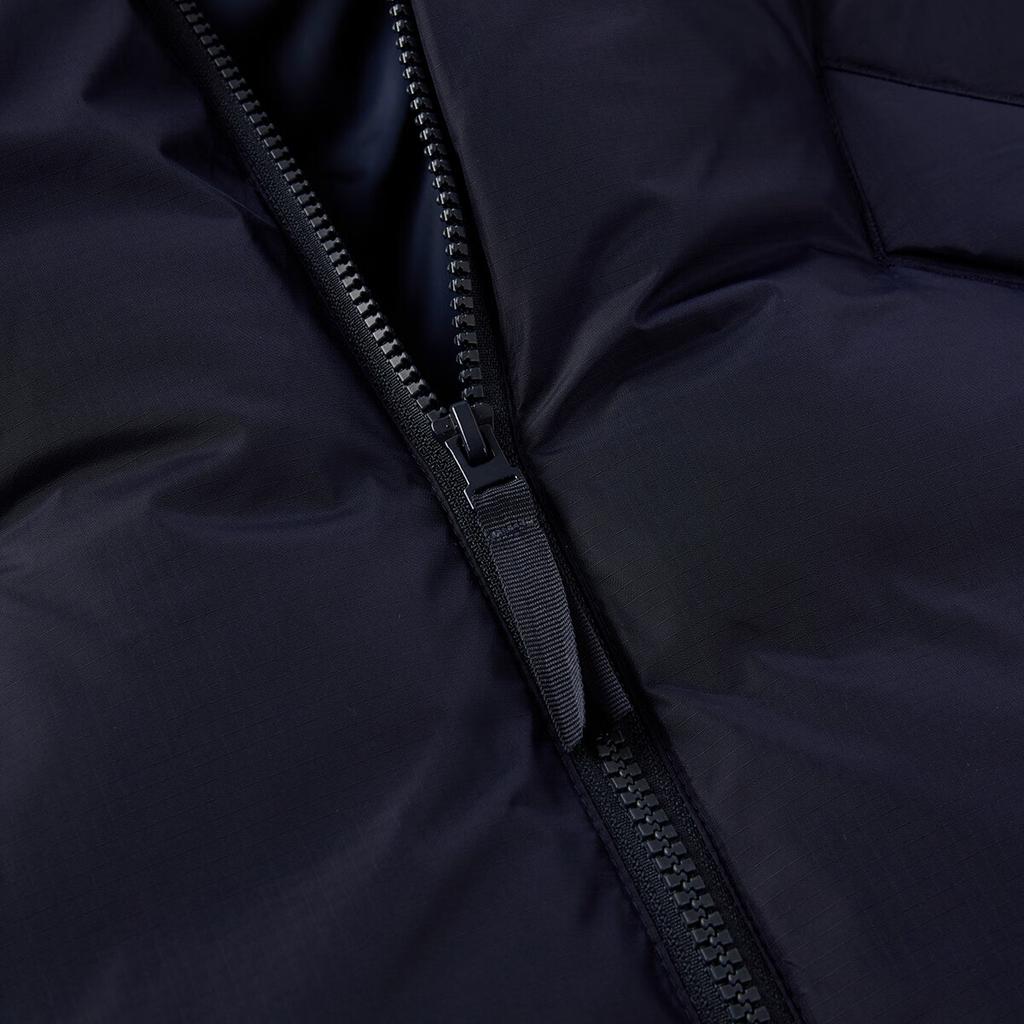 Adidas Fashion Cold-Resistant Color Block Logo Long Sleeve Down Jacket Unisex Jacket Legendary-Ink-Blue JL8260