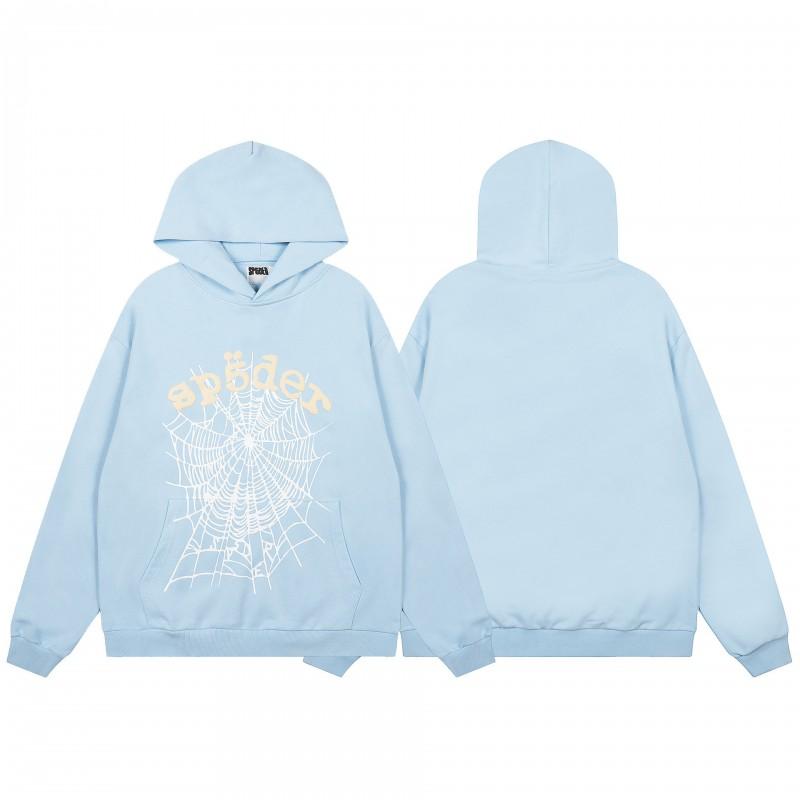 Mens Spider Web Graphic Hoodie High Street Loose Fit Long Sleeve Pullover Teens