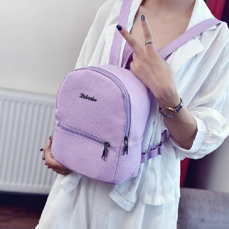 Women Lady Leather Mini Teenager Girls Stylish Outdoor Travel Shopping Backpacks