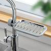 Adjustable Faucet Rack Anti-Rust Draining Rack Soap Box Sink Rack  Dish Cloth Storage