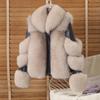 Winter New Imitation Fur Fox Fur Jacket Women's Short Locomotive Clothing Light Fashion Trend Cotton Warm