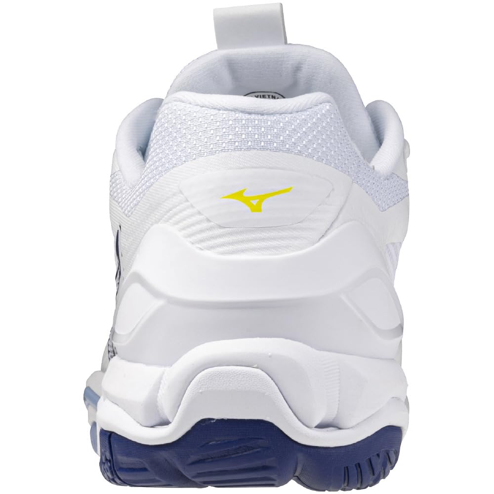 Mizuno Wave Stealth 6 Handball Club Wide White x Size 2E Shoes, Activities, Width, Lightweight, Indoor, Navy, 26.0 cm,