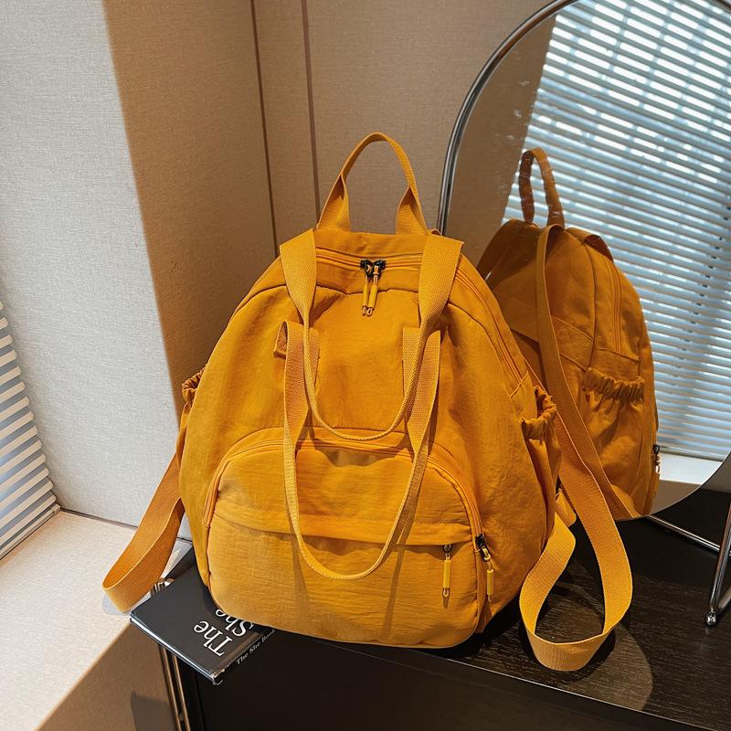 Large capacity bag Women's backpack Cloth bag Shoulder bag Large capacity leisure travel backpack