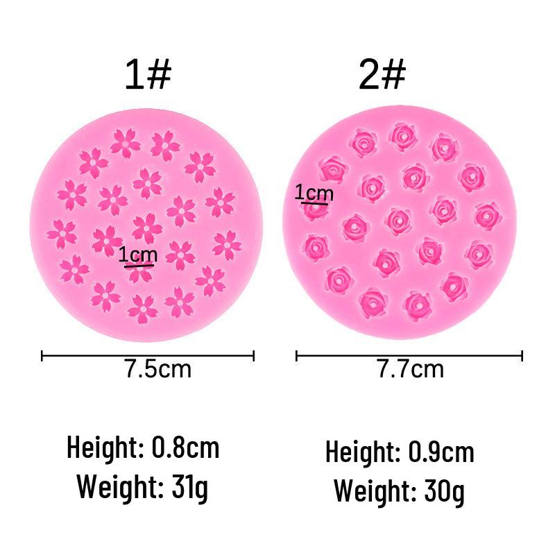Cherry Blossom Rose Silicone Mold for DIY Cake & Epoxy Decoration