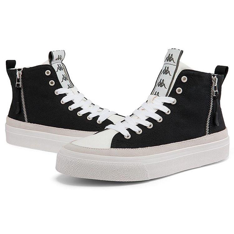 Kappa Logo High-Top Skate Shoes Unisex Sneaker Black K0AY5CC47D-990