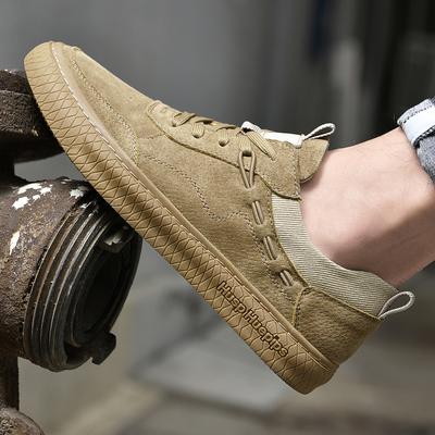 2024 New Casual Brand Shoes for Men Retro Suede Leather Shoes Men Young Boy Non-Slip Walking Shoes Mens Fashion Sneakers Classic