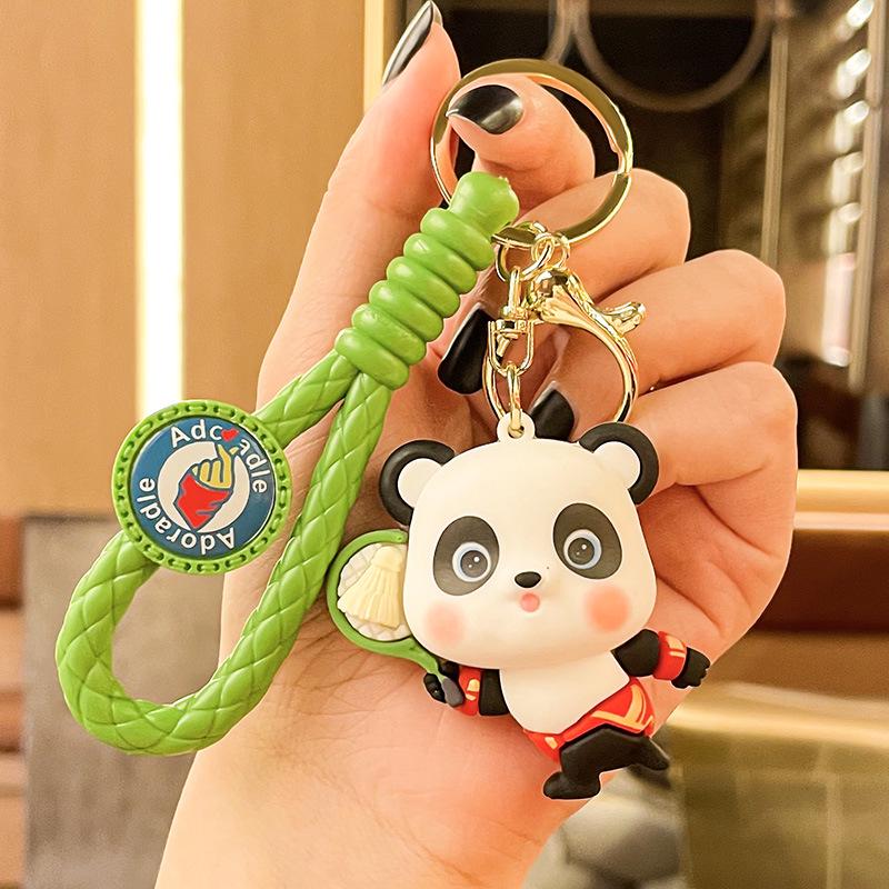 Exquisite Sports Panda Keychain Charm: Doll Pendant & Bag Accessory