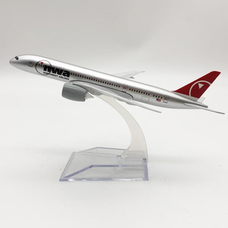 

16cm Alloy Aircraft Model Northwest 787 Collectible With Landing Gear Children s Toy Gift