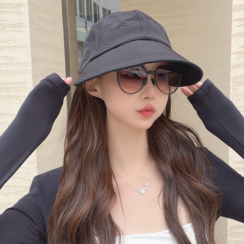 

New popular female face cap upgraded quick-drying advanced sun hat summer sun protection bucket hat One size fits all