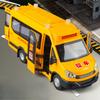1:24 Modele Autobuz Școlar Ambulanță Mașină de Poliție Mașinuțe Jucării Aliaj Turnare sub Presiune Tragere Înapoi Direcție Roată Față Uși Deschise Jucărie Edutainment