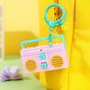 Bag Hanging Radio Shape Keychain Acrylic Tape Recorder Pendant  Bag Decoration