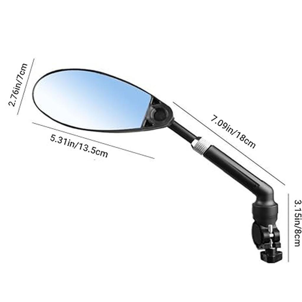 1PCS Bicycle Rearview Mirror 360 Degree Adjuatable Rearview Mirror Anti-glare Handlebar Safety Rearview Cycling Accessories