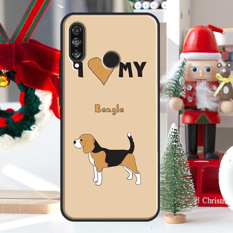 I Love My Beagle Dogs For Huawei Nova 9 10 SE 11 Pro Y60 Y70 Y90 Y61 Y91 Y72 Y73 12i 11i 8i P20 P30 P40 Lite Case