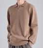 Beoteunseoul Wool Blend Open Collar Knit (Beige)