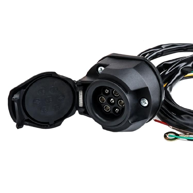 Lightweight 7 Pin Trailer Light Plug Wiring Harness for Convenient Storage & Portability Reliable Electrical Connection
