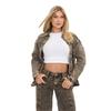 I Saw It First Womens/Ladies Faded Washed Denim Shirt