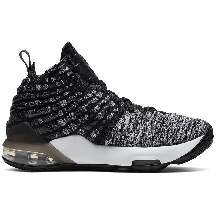 New Nike LeBron 17 Black White GS BQ5594-002