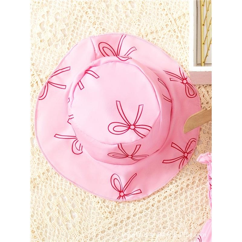 0-3 Years Old Girl Fashion Princess Two-piece Summer Children's Cute Butterfly-printed Dress And Hat
