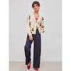 Women's Autumn and Winter New Sweet and Spicy Style V-neck Woolen Knitted Cardigan Loose Trend Cherry Decoration Single-breasted Woolen Knitted Tops