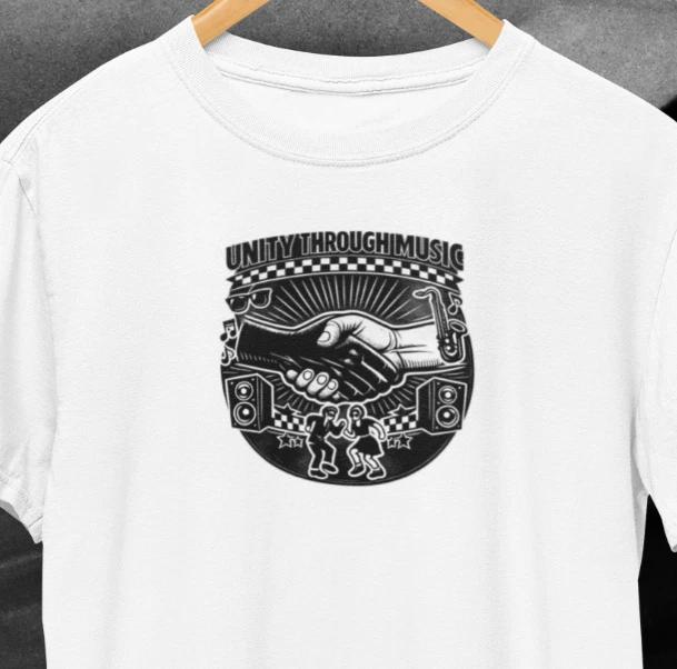 Specials Ska Two Tone Retro Unity Through Music T-Shirt/ Rude Boy Girl Skin Tee 3XL