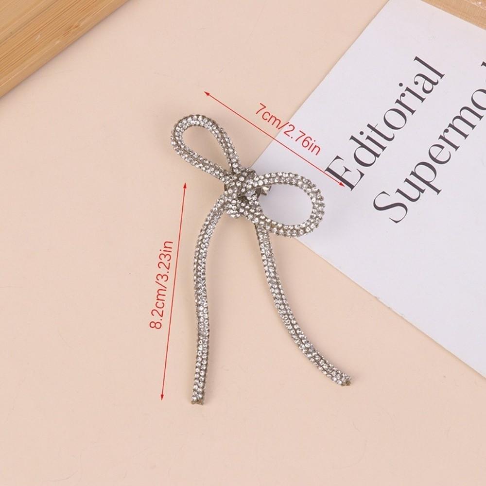 Sparkly Crystal Rhinestone Bow Brooches Sparkling Diamond Brooch Suit Chest Flower