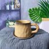 Vintage Ceramic Coffee Cup and Saucer Set Kiln Turner Craftsmanship Mug Stoneware Mug Home Restaurant Water Cup