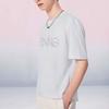 Li Ning Sports Trend Series Cherry Blossom Casual Breathable Printed T-Shirt Unisex Tops White AHSS919-1