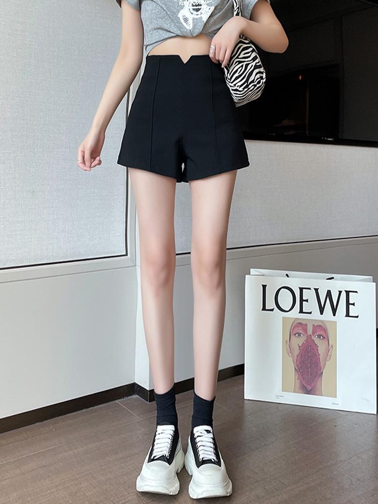 2024 Sommer A-Linien High-Waist Weitbein-Shorts für zierliche heiße Mädchen