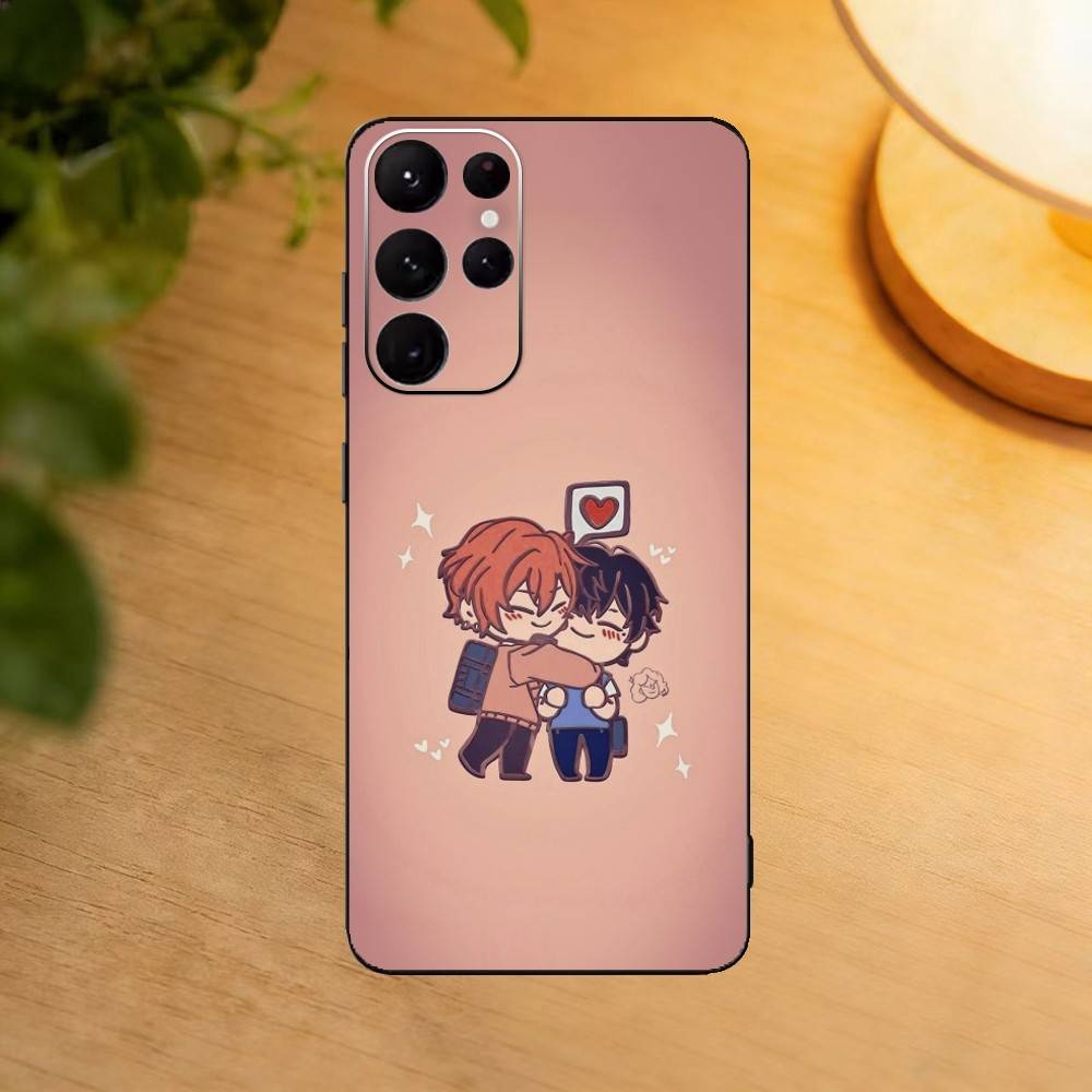 Sasaki To Miyano BL Phone Case For Samsung S25,24,23,22,30,21,10,9,Ultra,Plus,Lite Soft Black Case