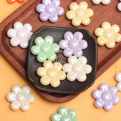 31.3mm 5pz Perline Acriliche Sciolte a Forma di Fiore di Girasole Per Creazione di Gioielli Charms Accessori Perline Materiale Creativo Fatto a Mano