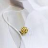10pcs Small Metal Flower Buttons 10mm/12.5mm Gold Color Rose Shank Buttons Women's Clothing Accessories