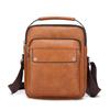 2025 Vintage Men Shoulder Crossbody Bags PU Leather Waterproof Tote Bags Waterproof Travel Commuting Handbags