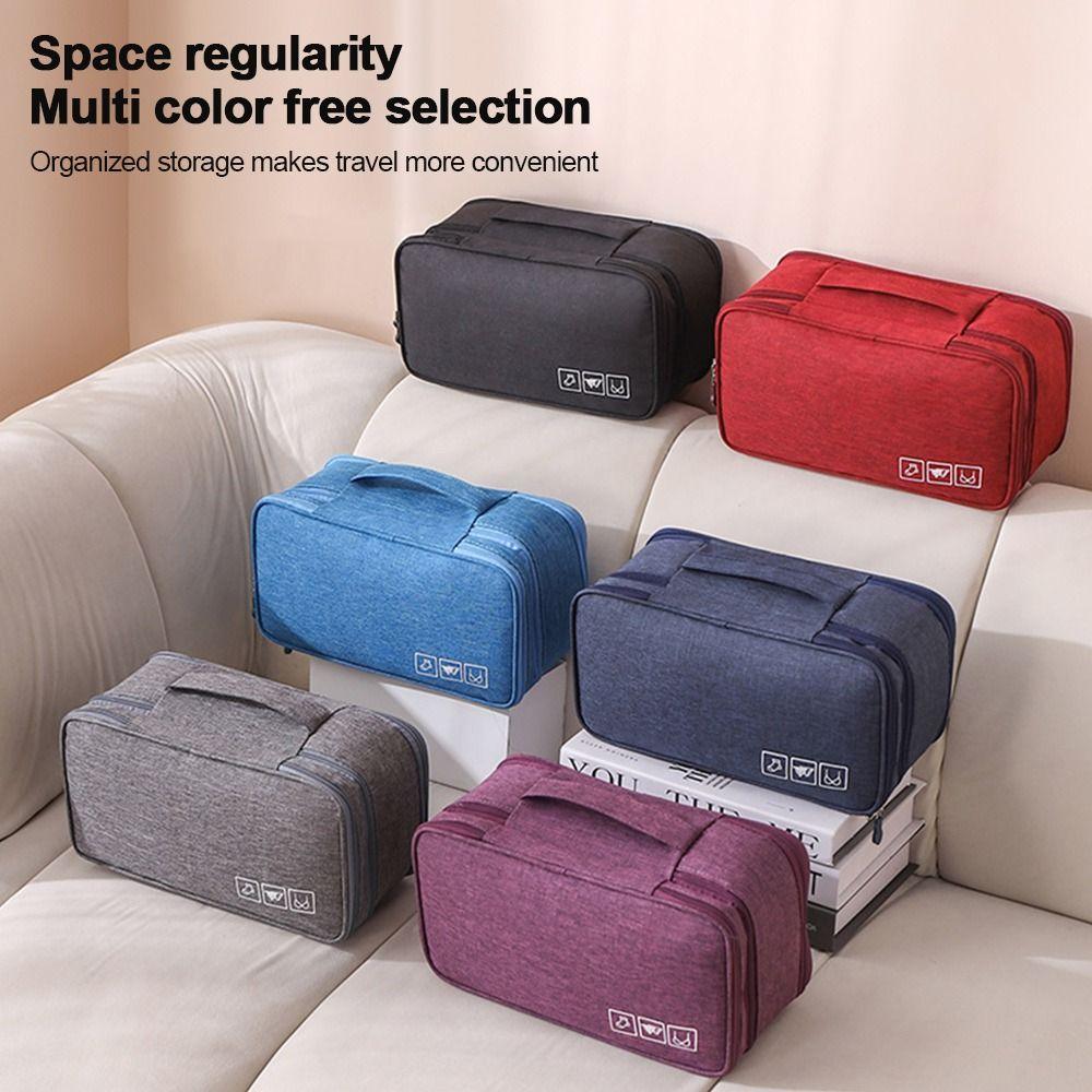 Waterproof Bra Organizer Bag Multi-Compartment Cosmetic Wash Package Bag  Finishing Bags